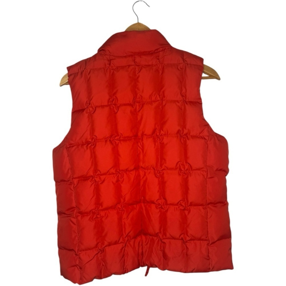 GAP Quilted Puffer Vest Orange Red Size large - Picture 3 of 4